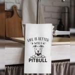 Pitbull Lovers Kitchen Towels for Dog Decor