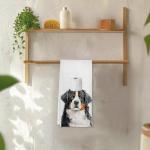 Funny Bernese Mountain Dog Hand Towels
