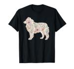 Aussie Dog Mom Wildflowers T-Shirt for Mother's Day