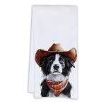 Funny Border Collie Kitchen Towels for Dog Lovers