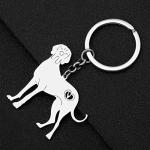 Cute Stainless Steel Dog Keychain for Pet Lovers