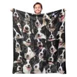 Cozy Border Collie Throw Blanket for Dog Lovers