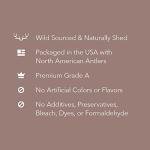 Amazon Brand – Wag Split Elk Antler, Naturally Shed, Small (Best for Dogs under 15 lbs)