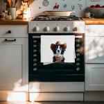Funny Border Collie Kitchen Towels for Dog Lovers