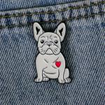 French Bulldog Mom Enamel Pin – Cute Gift