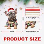 Bulldog Ornament for Christmas Decor and Gifts