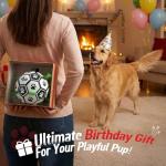 Premium Dog Soccer Ball with Straps