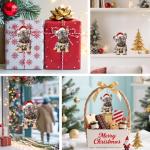 Bulldog Ornament for Christmas Decor and Gifts