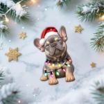 Bulldog Ornament for Christmas Decor and Gifts