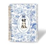 Blue Floral Border Collie Journal for Dog Moms