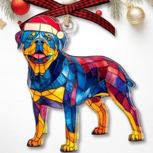 Rottweiler Christmas Tree Ornament for Dog Lovers
