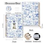 Blue Floral Border Collie Journal for Dog Moms