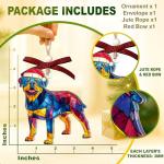 Rottweiler Christmas Tree Ornament for Dog Lovers