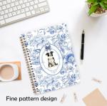 Blue Floral Border Collie Journal for Dog Moms