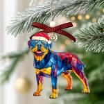 Rottweiler Christmas Tree Ornament for Dog Lovers