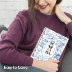 Blue Floral Border Collie Journal for Dog Moms