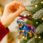 Rottweiler Christmas Tree Ornament for Dog Lovers