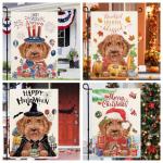 Golden Doodle Seasonal Garden Flags Set of 12