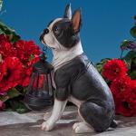Boston Terrier Solar Lantern for Garden Decor