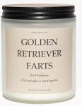 Golden Retriever Dog Farts Candle - Lavender & Eucalyptus
