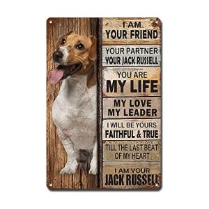 Friendly Dog Metal Sign for Home Decor