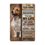 Friendly Dog Metal Sign for Home Decor