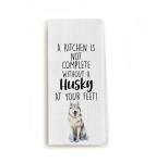 Funny Husky Kitchen Towel for Dog Lovers