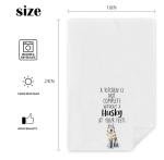 Funny Husky Kitchen Towel for Dog Lovers