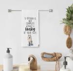 Funny Husky Kitchen Towel for Dog Lovers