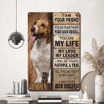 Friendly Dog Metal Sign for Home Decor