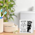 Rottweiler Bathroom Sign - Fun Dog Decor