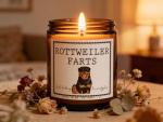 Rottweiler Farts Candle - Funny Dog Mom Gift