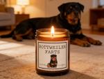 Rottweiler Farts Candle - Funny Dog Mom Gift