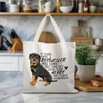 Rottweiler Canvas Tote Bag for Dog Lovers