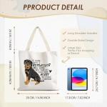 Rottweiler Canvas Tote Bag for Dog Lovers