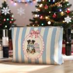 Aussie Dog Makeup Bag for Christmas Joy