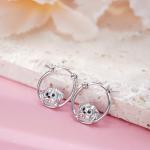 Maltese Dog Hoop Earrings for Dog Lovers