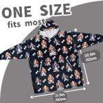 Cozy Basset Hound Wearable Blanket with Pockets