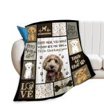 Soft Fleece Goldendoodle Throw Blanket for Dog Lovers