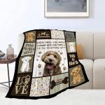 Soft Fleece Goldendoodle Throw Blanket for Dog Lovers