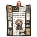 Soft Fleece Goldendoodle Throw Blanket for Dog Lovers