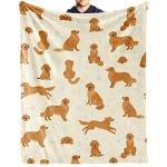 Golden Retriever Themed Fleece Blanket for All