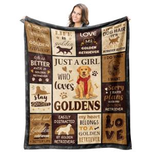 Cozy Golden Retriever Throw Blanket for Dog Lovers