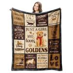 Cozy Golden Retriever Throw Blanket for Dog Lovers