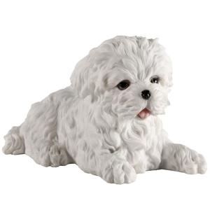 Maltese Puppy Dog Resin Figurine by Veronese