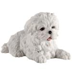 Maltese Puppy Dog Resin Figurine by Veronese