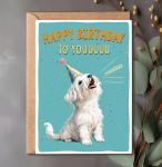 Funny Maltese Birthday Card for Dog Lovers