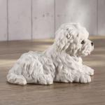 Maltese Puppy Dog Resin Figurine by Veronese