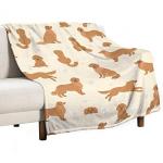 Golden Retriever Themed Fleece Blanket for All