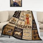 Cozy Golden Retriever Throw Blanket for Dog Lovers